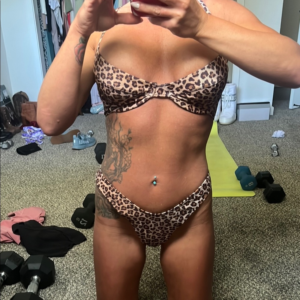 Leopard Print Bikini Set. Kotomi Swim.